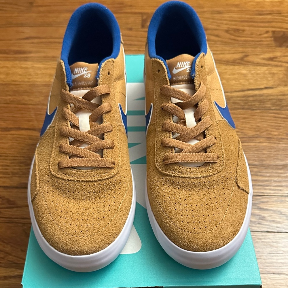 Nike SB Camel and Royal Blue Sneakers - Picture 1 of 6